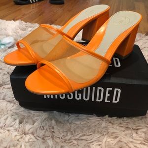 Missguided Orange Mules
